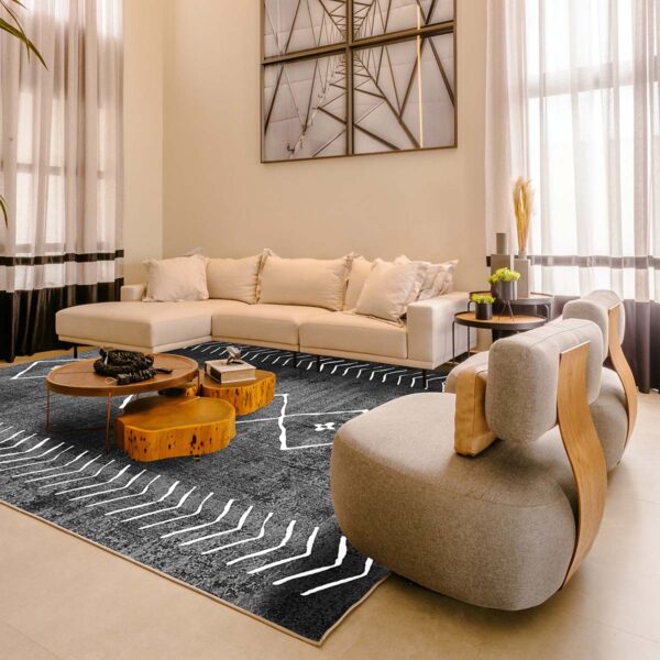 Living Room Rug 962 Grey