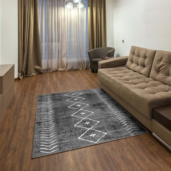 Living Room Rug 962 Grey